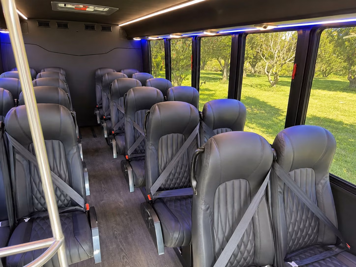 15 passenger minibus interior