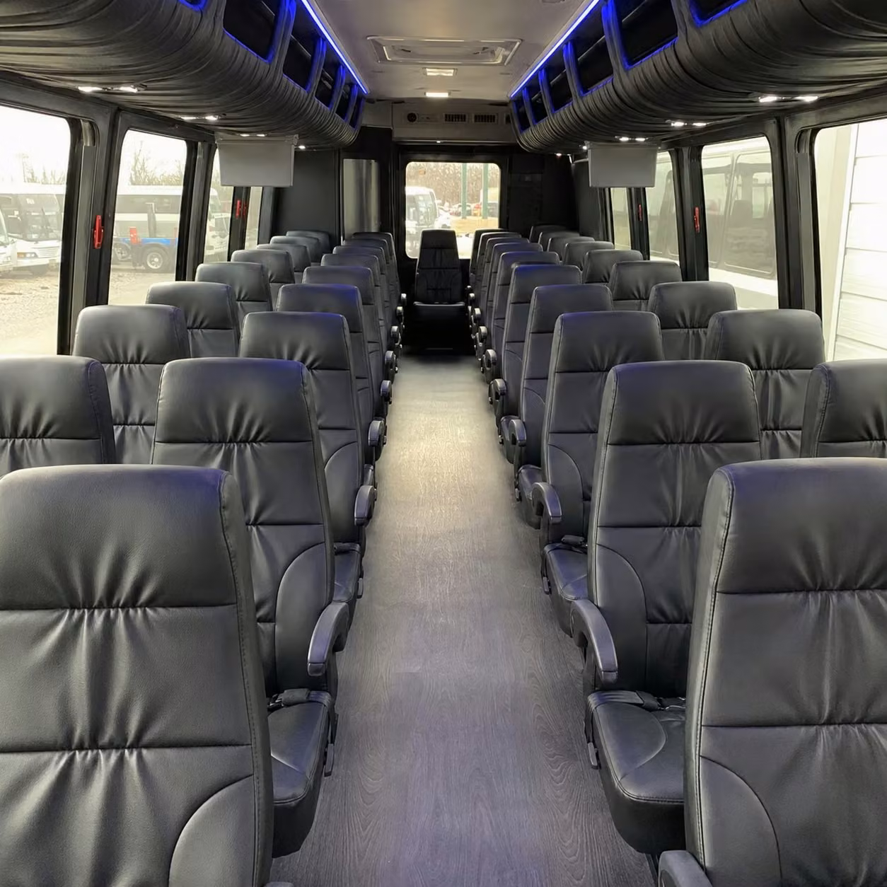 25 passenger minibus interior