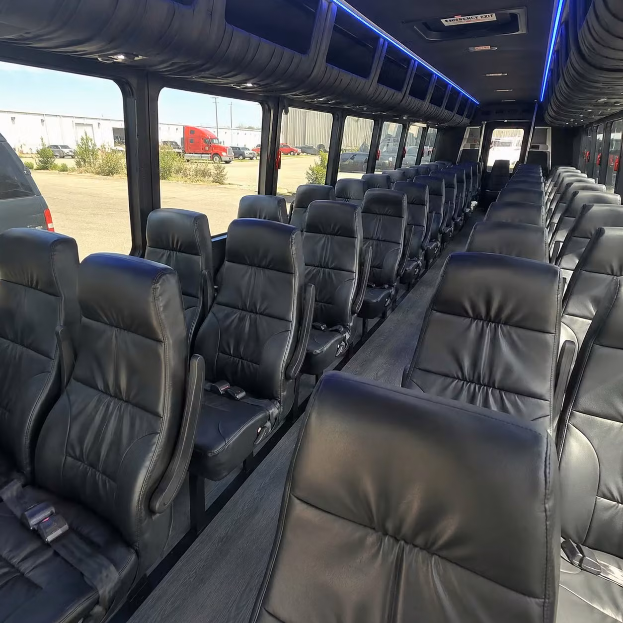 28 passenger minibus inside
