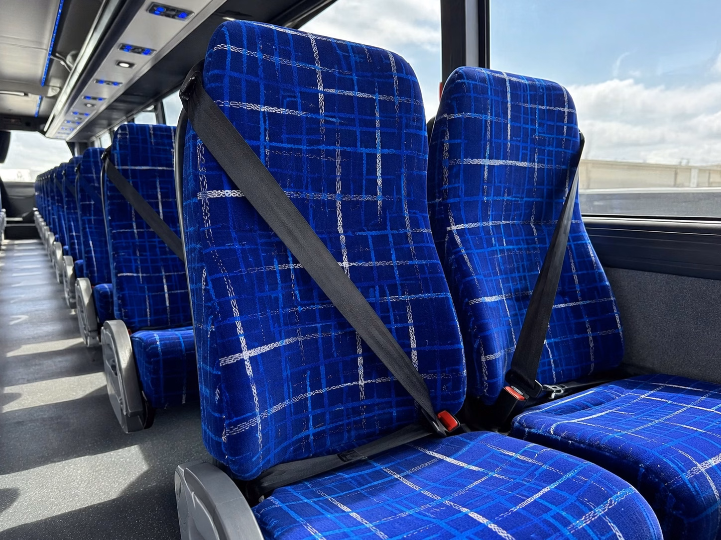 columbus charter bus interior