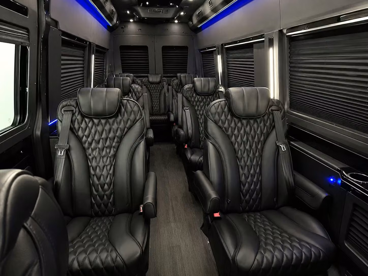 sprinter van with driver inside
